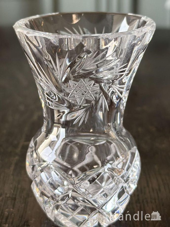 アンティークガラスの小さな花器