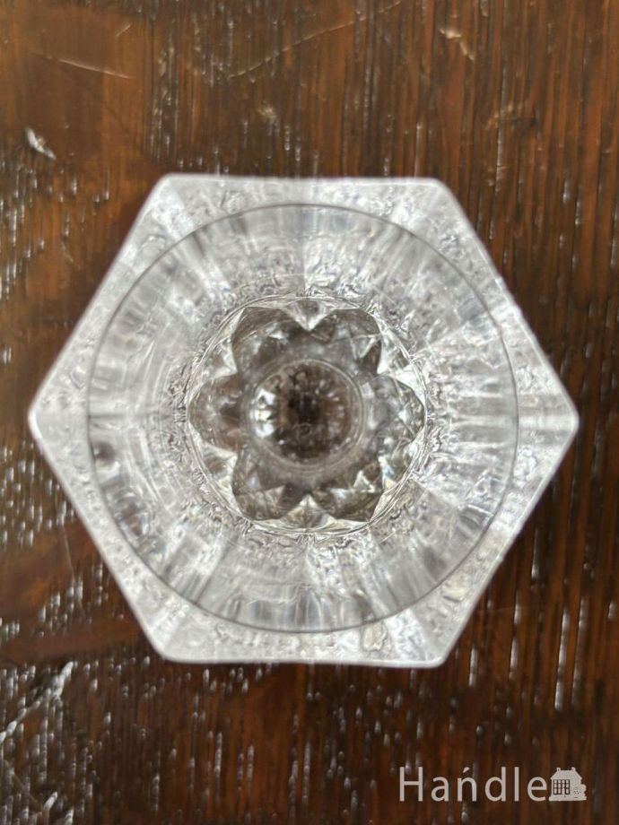 上から見たアンティークのガラス