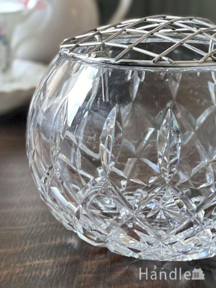 アンティークガラスの雑貨、フラワーベース