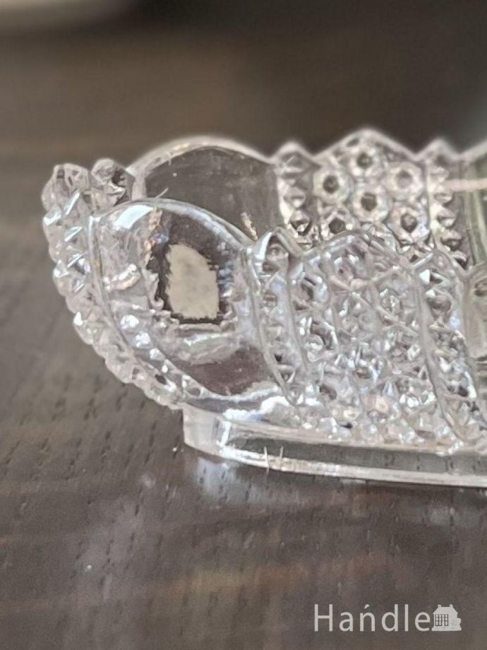 アンティークガラスのアクセサリートレイ