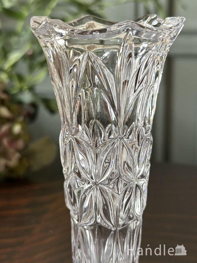 アンティークガラスの花器