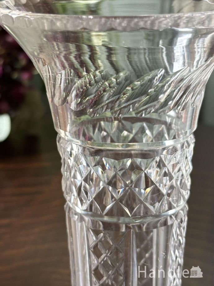 アンティークガラスの雑貨、フラワーベース