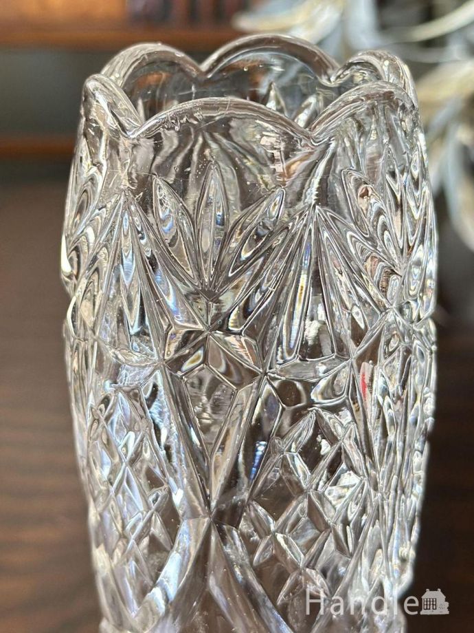 アンティークガラスの花器