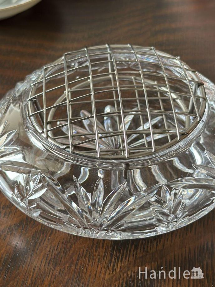 アンティークガラスの雑貨、フラワーベース