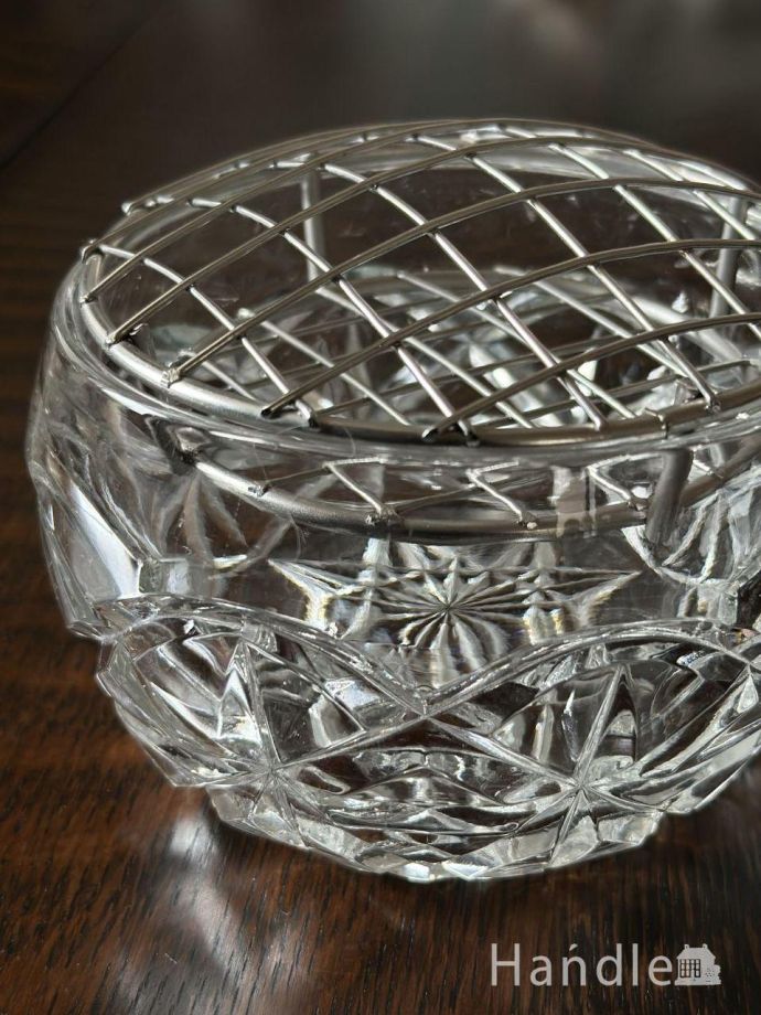 アンティークガラスの雑貨、フラワーベース