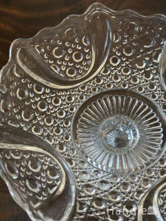 アンティークガラスの器