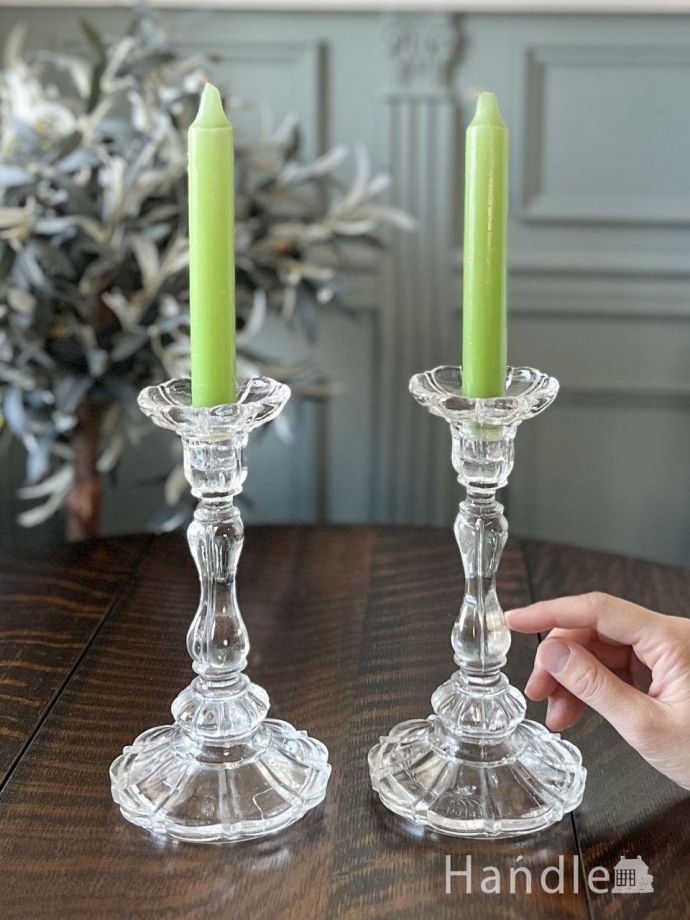 プレスドグラスのキャンドルスタンド