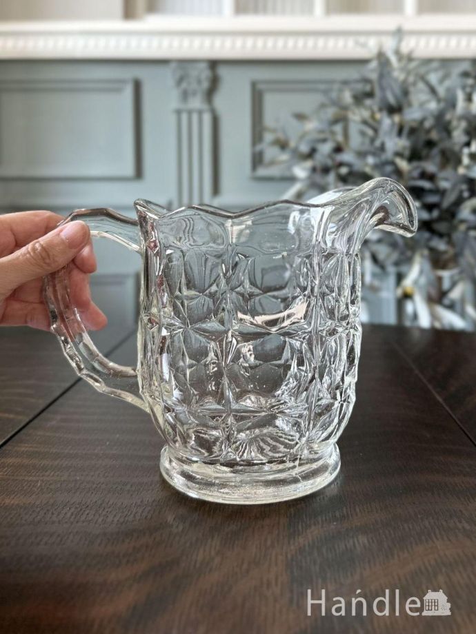 英国アンティークのガラス食器、テーブルを華やかに飾るガラスの