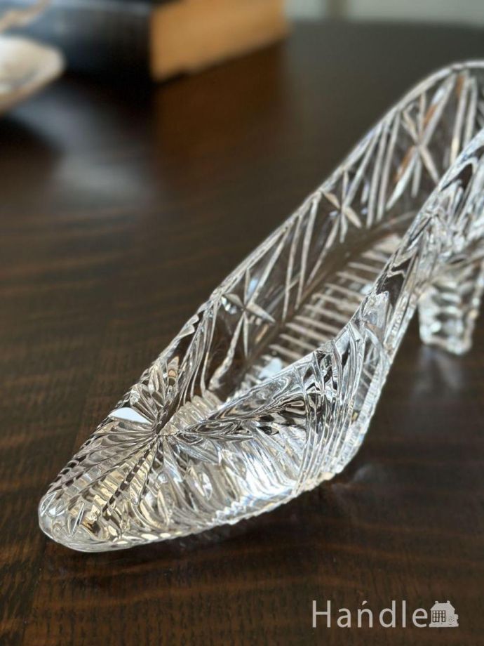 アンティークガラスの靴