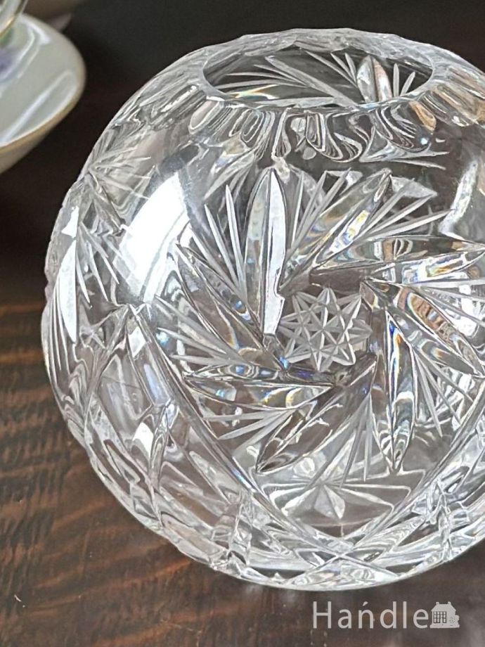 アンティークガラスの雑貨、フラワーベース