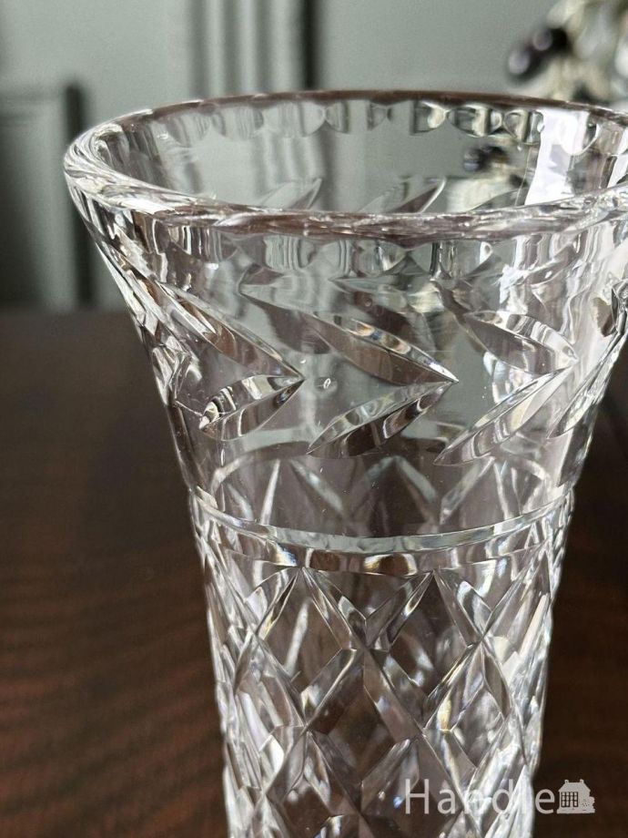 アンティークガラスの花器