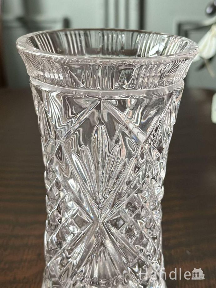 アンティークガラスのフラワーベース