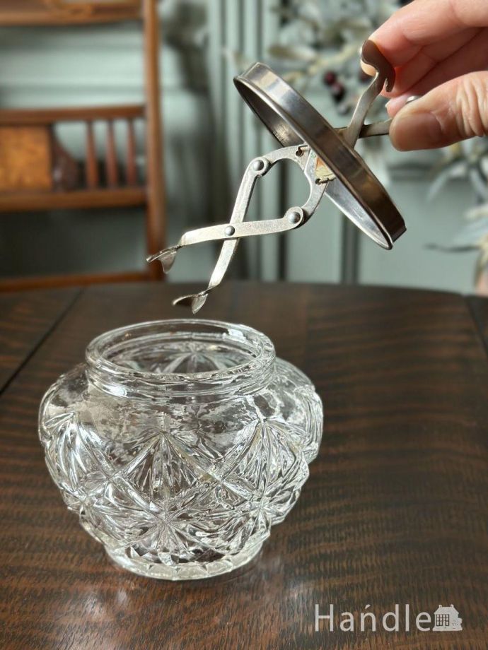 アンティークシルバープレートのトング