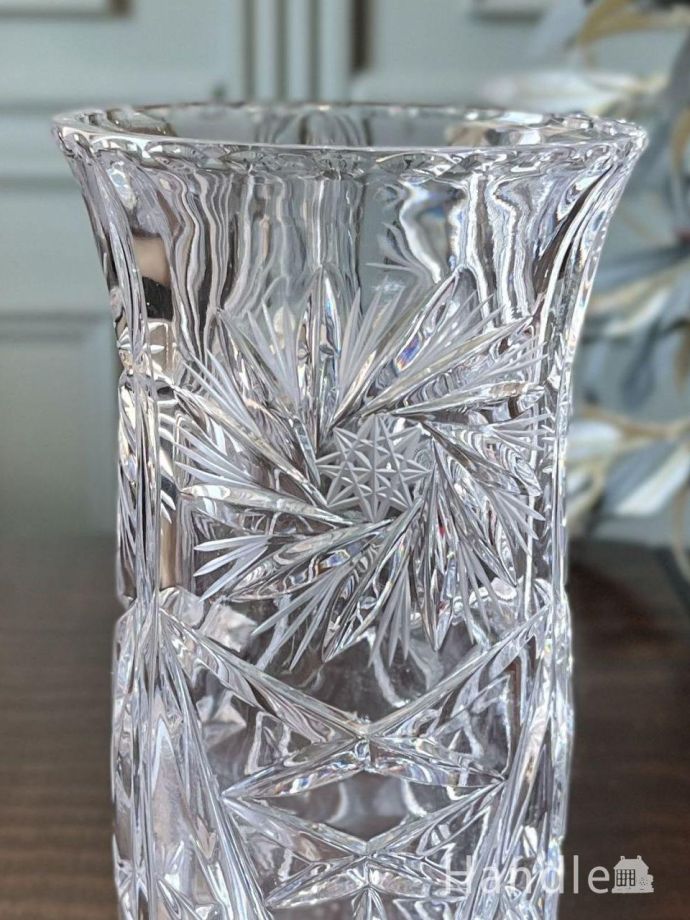 アンティークガラスの雑貨、フラワーベース