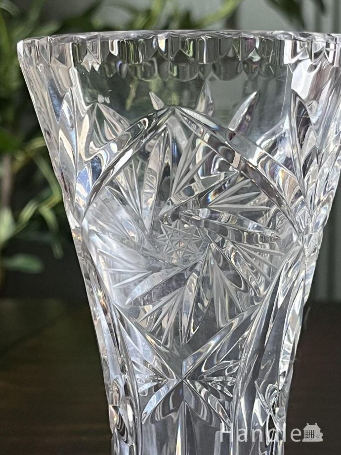 アンティークガラスの雑貨、フラワーベース