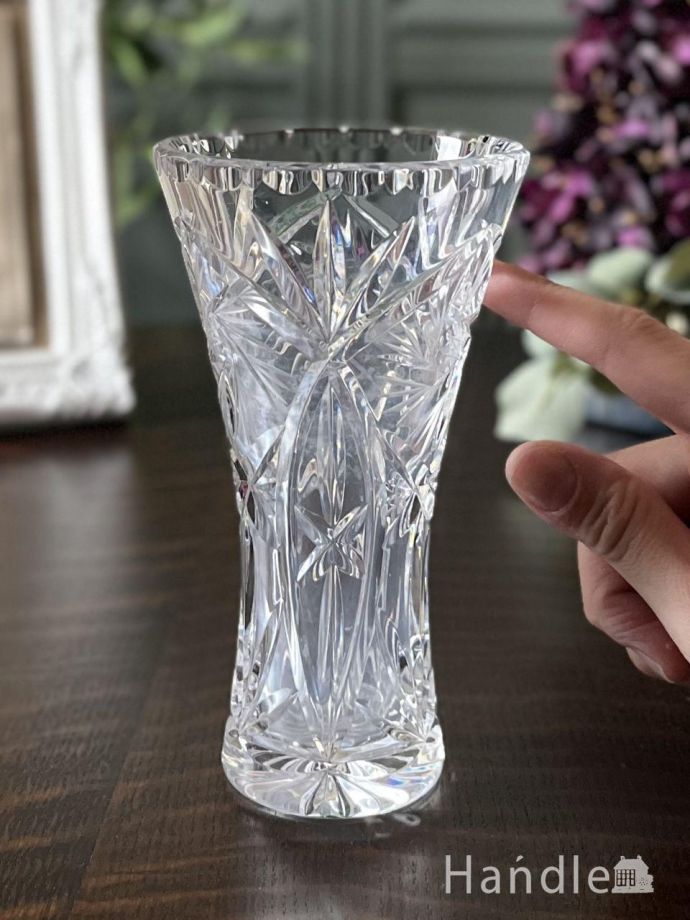 アンティークガラスの花器の大きさ