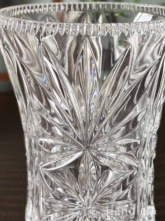 アンティークガラスの花器