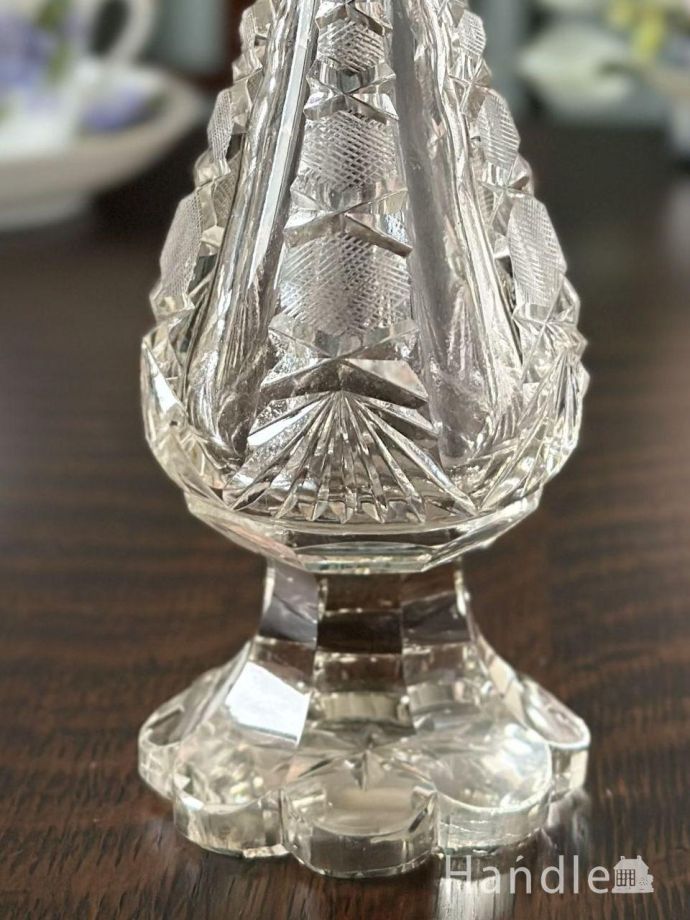 アンティークガラスの雑貨、フラワーベース