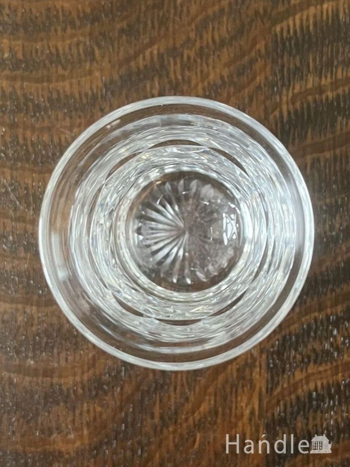 上から見たアンティークのガラス