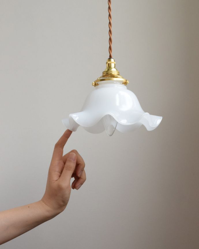 アンティーク調のガラスシェード