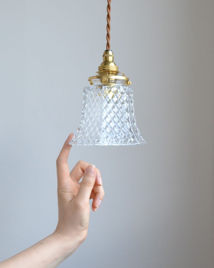 アンティーク調のガラスシェード