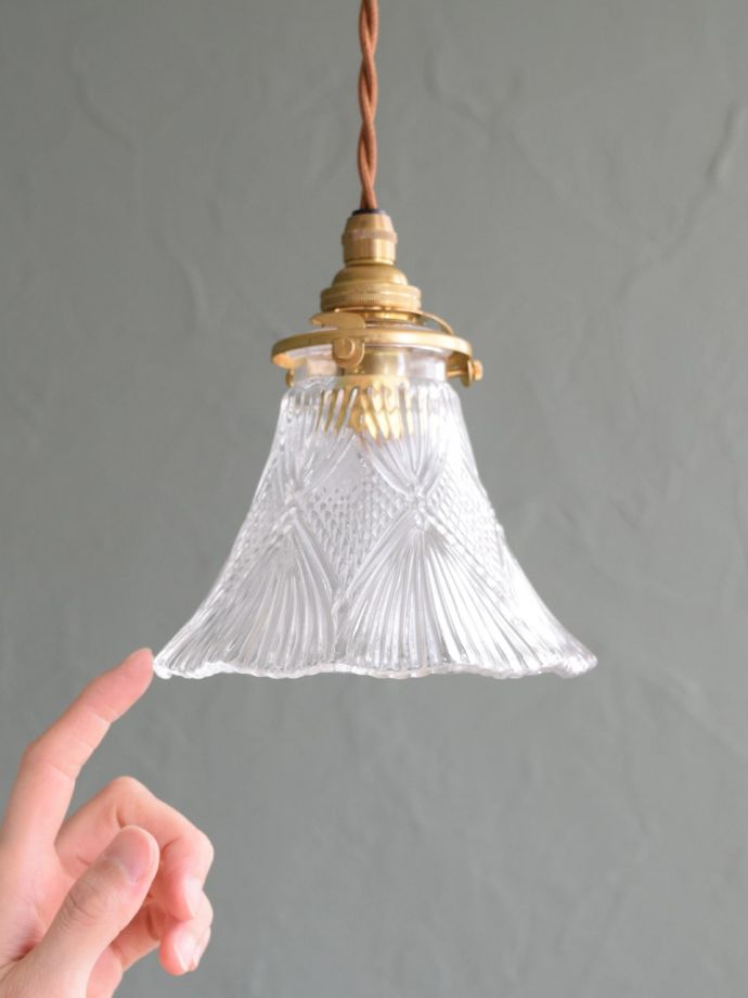 アンティーク調のガラスシェード