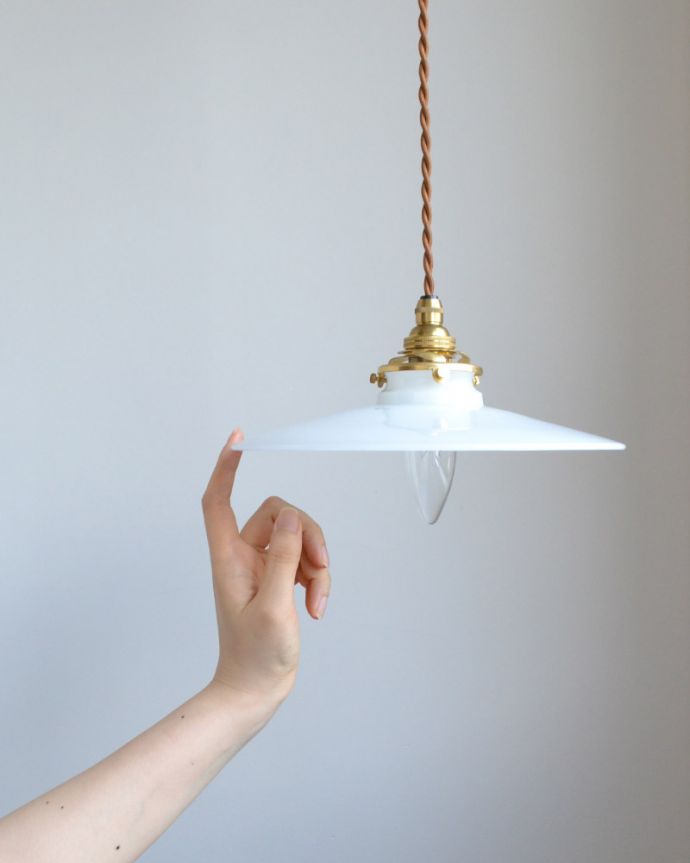 アンティーク調のガラスシェード