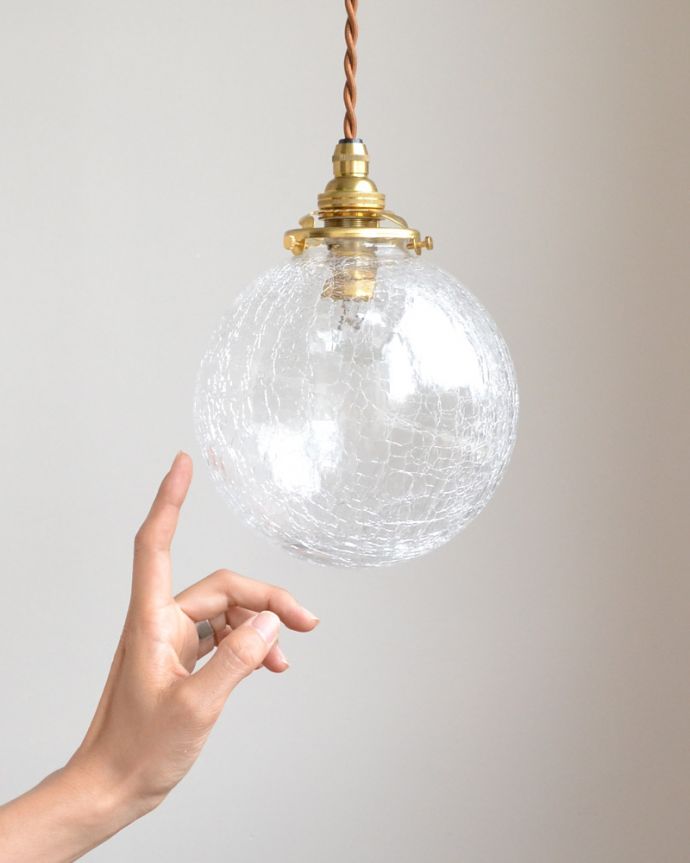 アンティーク調のガラスシェード