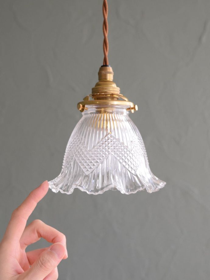 アンティーク調のガラスシェード