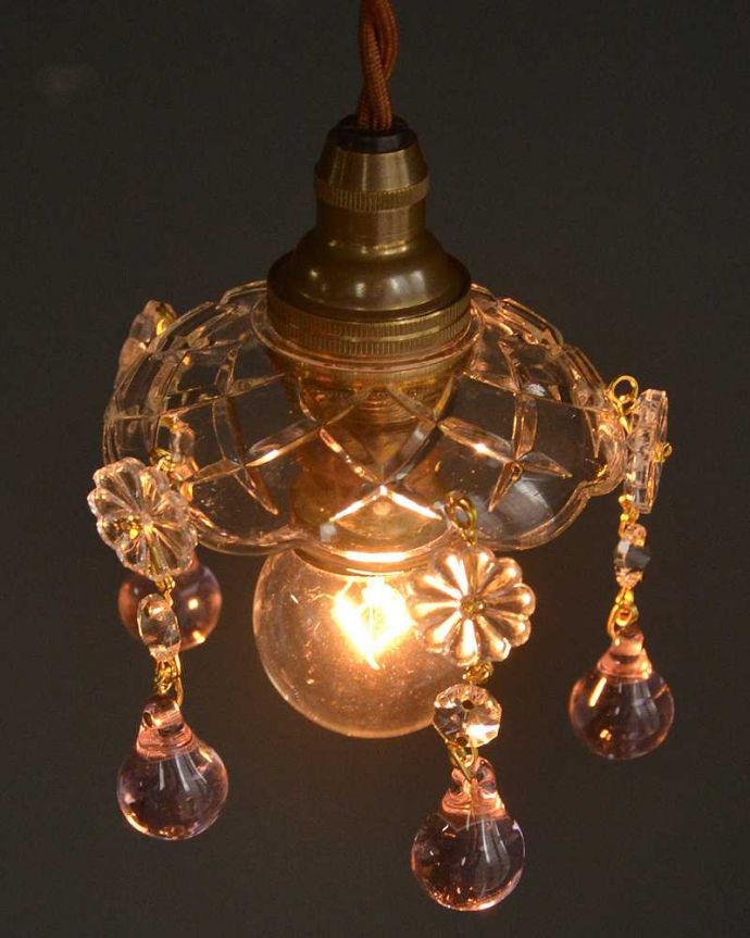 Handleオリジナル 照明・ライティング Handleオリジナル のプチ シャンデリア シェードB。カンタンに取り替えできます誰でも簡単に取り替えOK。(pl-091-1-o)