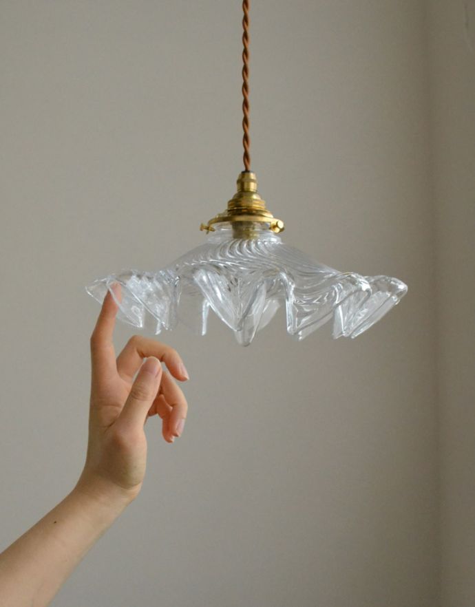 アンティーク調のガラスシェード