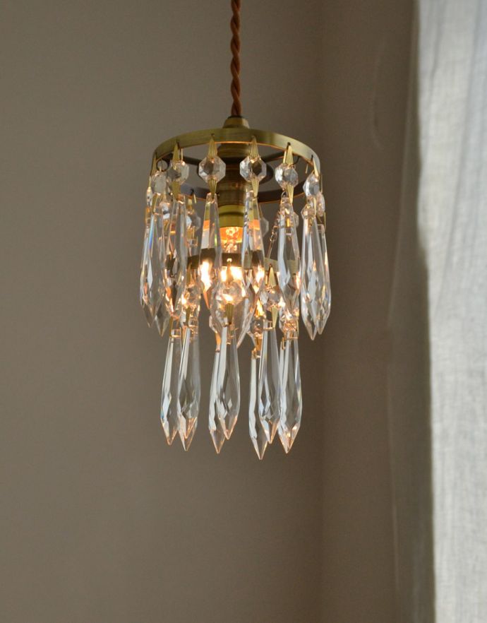 アンティーク風のミニシャンデリア