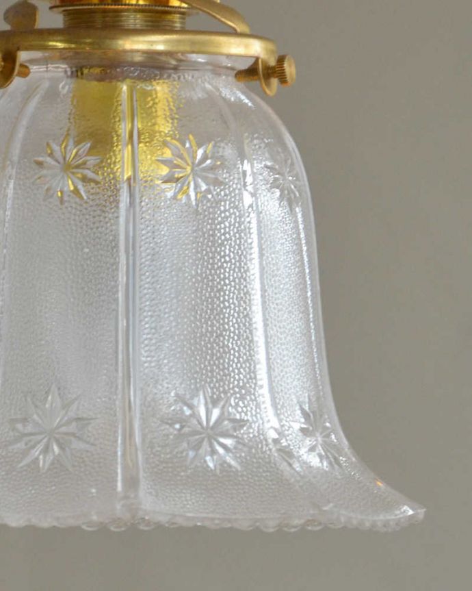 ガラスシェードの模様