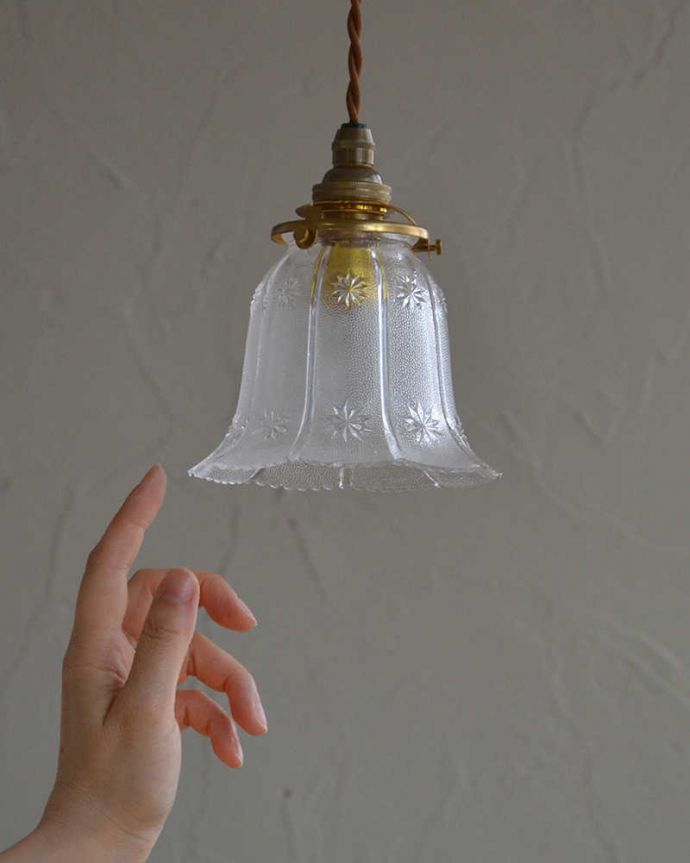 アンティーク調のガラスシェード