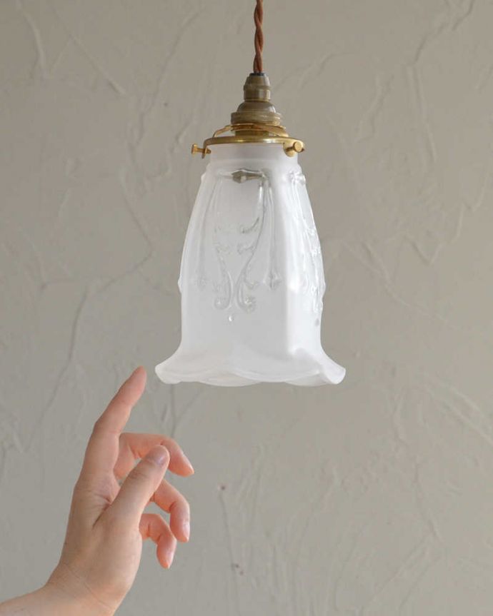 アンティーク調のガラスシェード