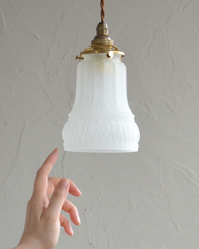 アンティーク調のガラスシェード