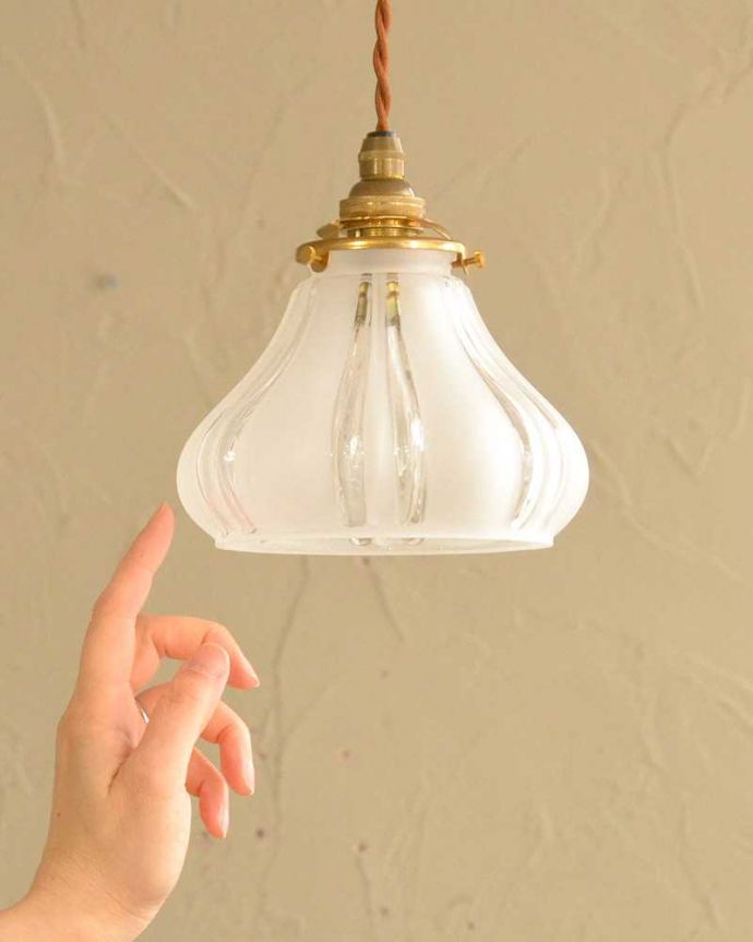 アンティーク調のガラスシェード