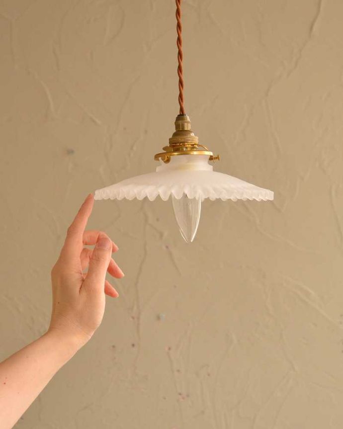 アンティーク調のガラスシェード