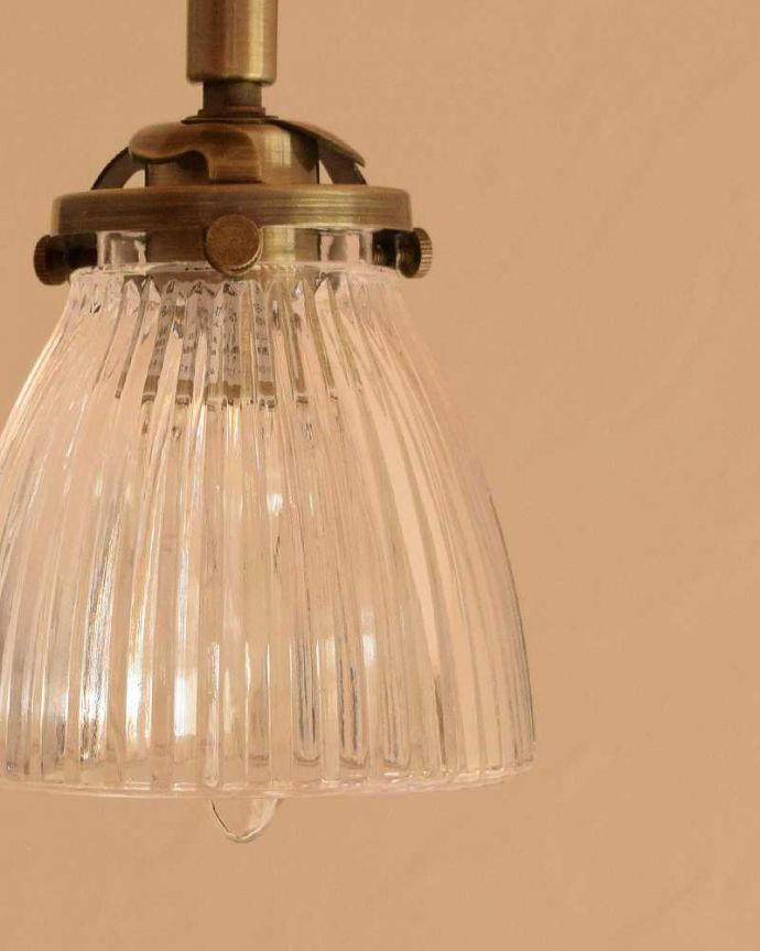 スポットライト　照明・ライティング　ストライプガラスのスポットライト（ダクトレール専用）（電球なし）。。(pl-197)