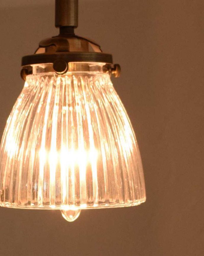 スポットライト　照明・ライティング　ストライプガラスのスポットライト（ダクトレール専用）（電球なし）。。(pl-197)