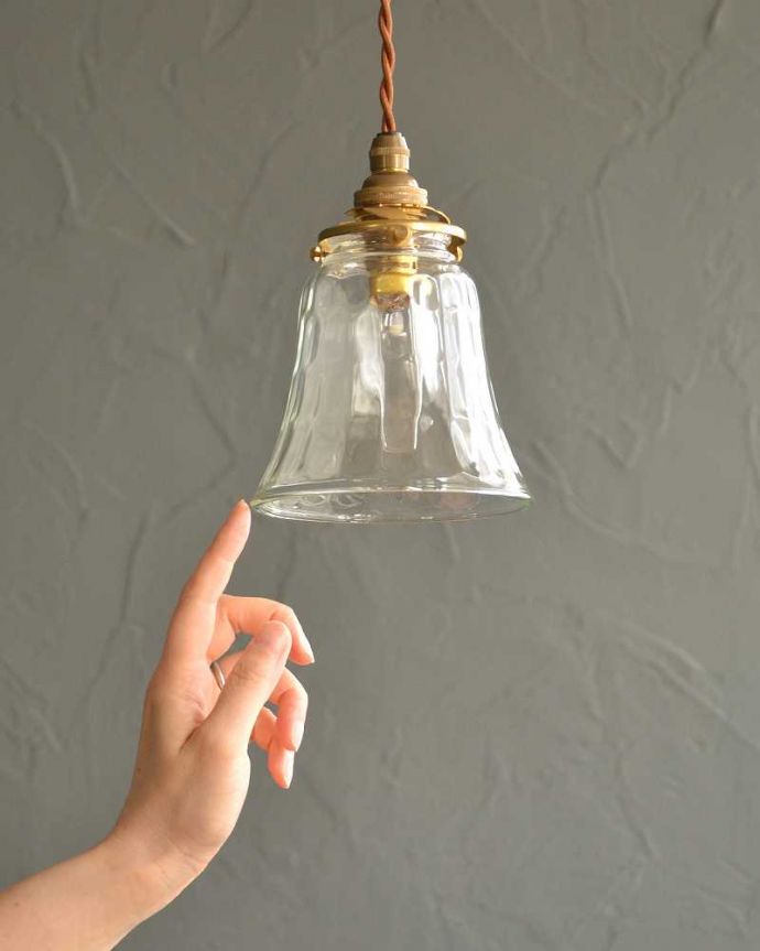 アンティーク調のガラスシェード