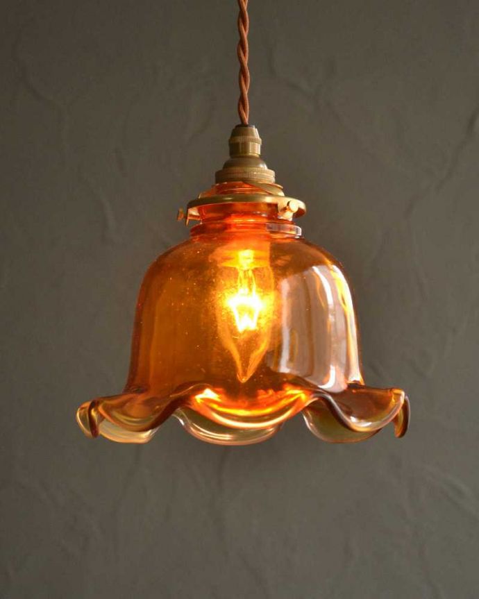 アンティーク風のペンダントライト