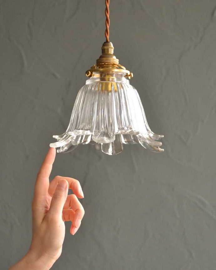 アンティーク調のガラスシェード