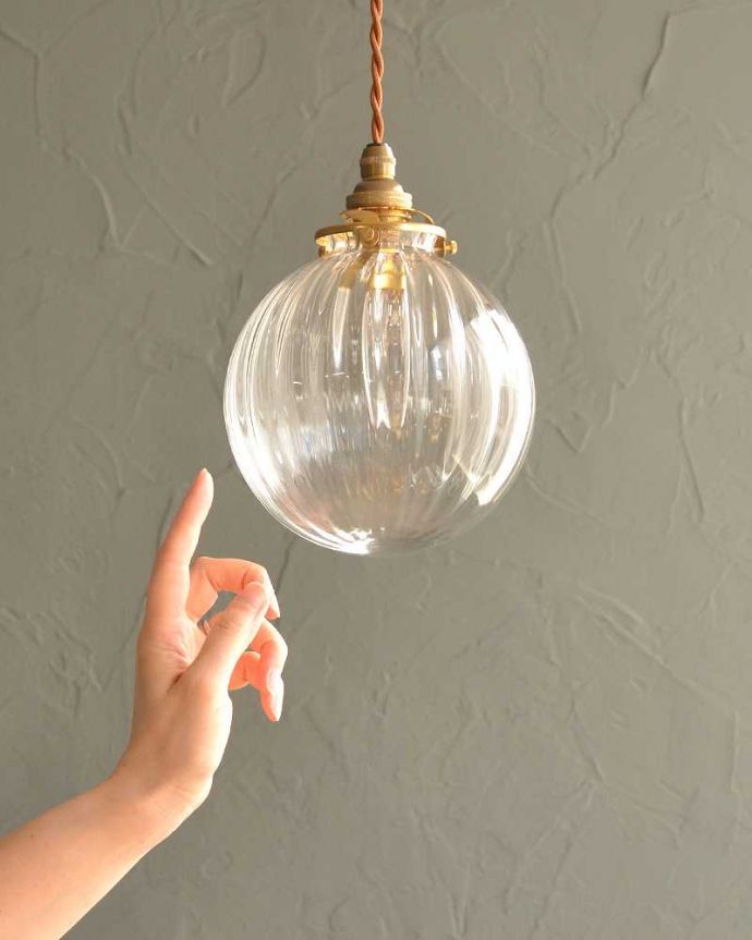 アンティーク調のガラスシェード