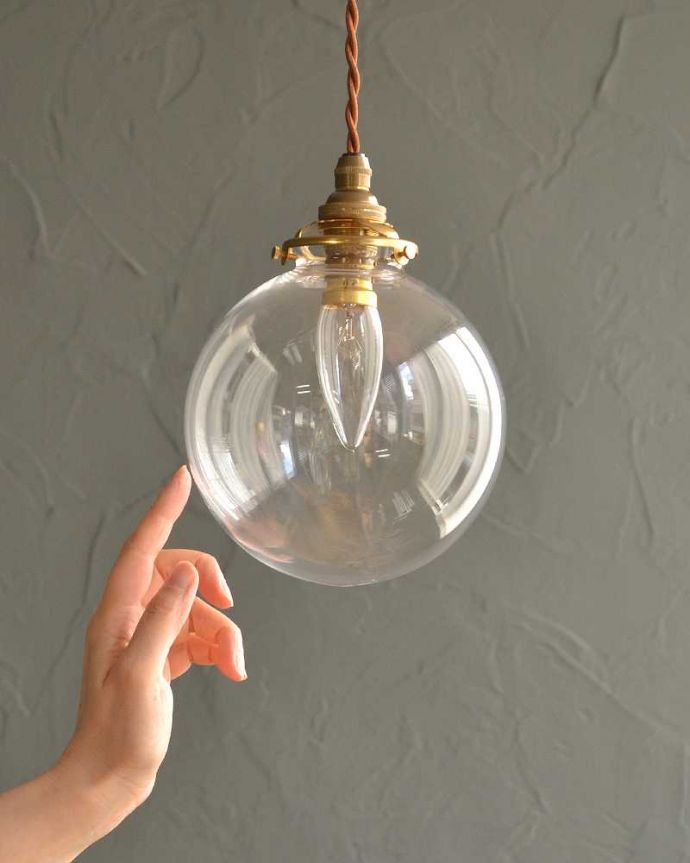 アンティーク調のガラスシェード