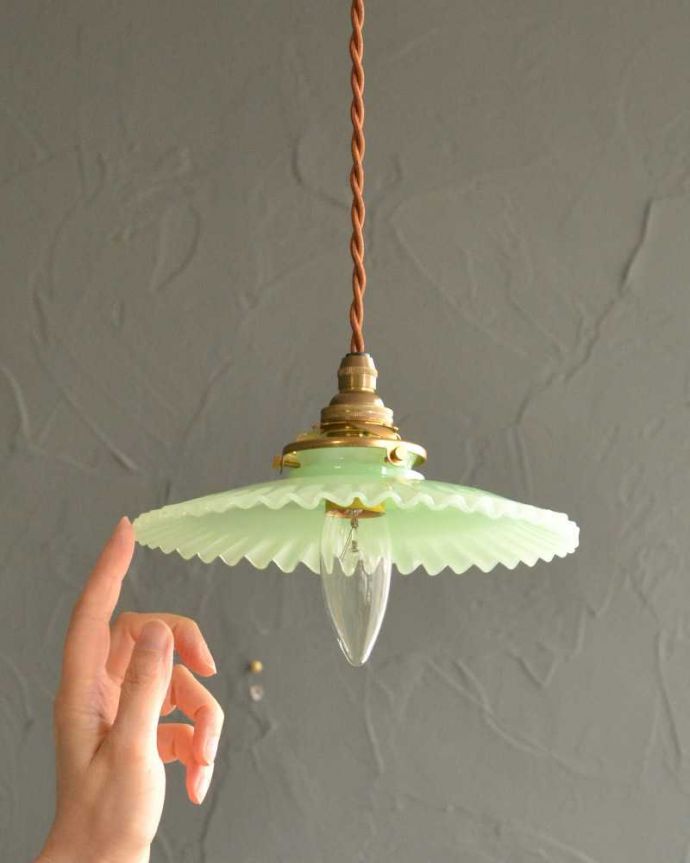 アンティーク調のガラスシェード