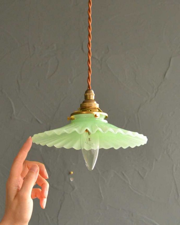 アンティーク調のガラスシェード