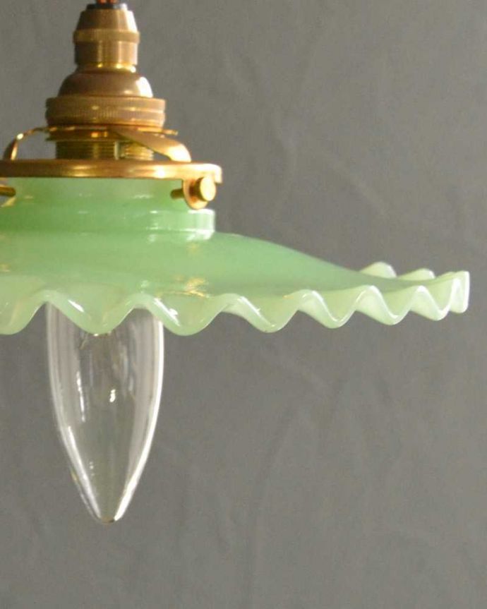 ガラスシェードの模様