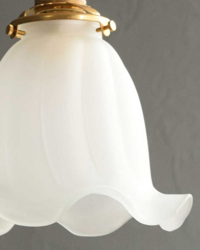 ペンダントライト　照明・ライティング　ふんわりと女性らしい優しいシルエットのペンダントライト（コード・シャンデリア電球・ギャラリーA付き）。。(pl-248)