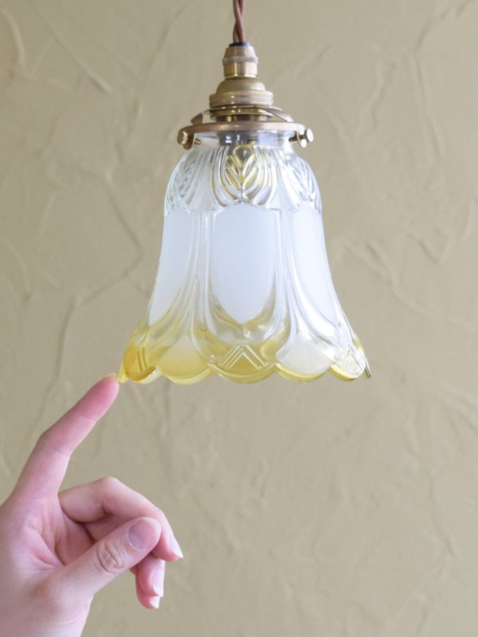 アンティーク調のガラスシェード